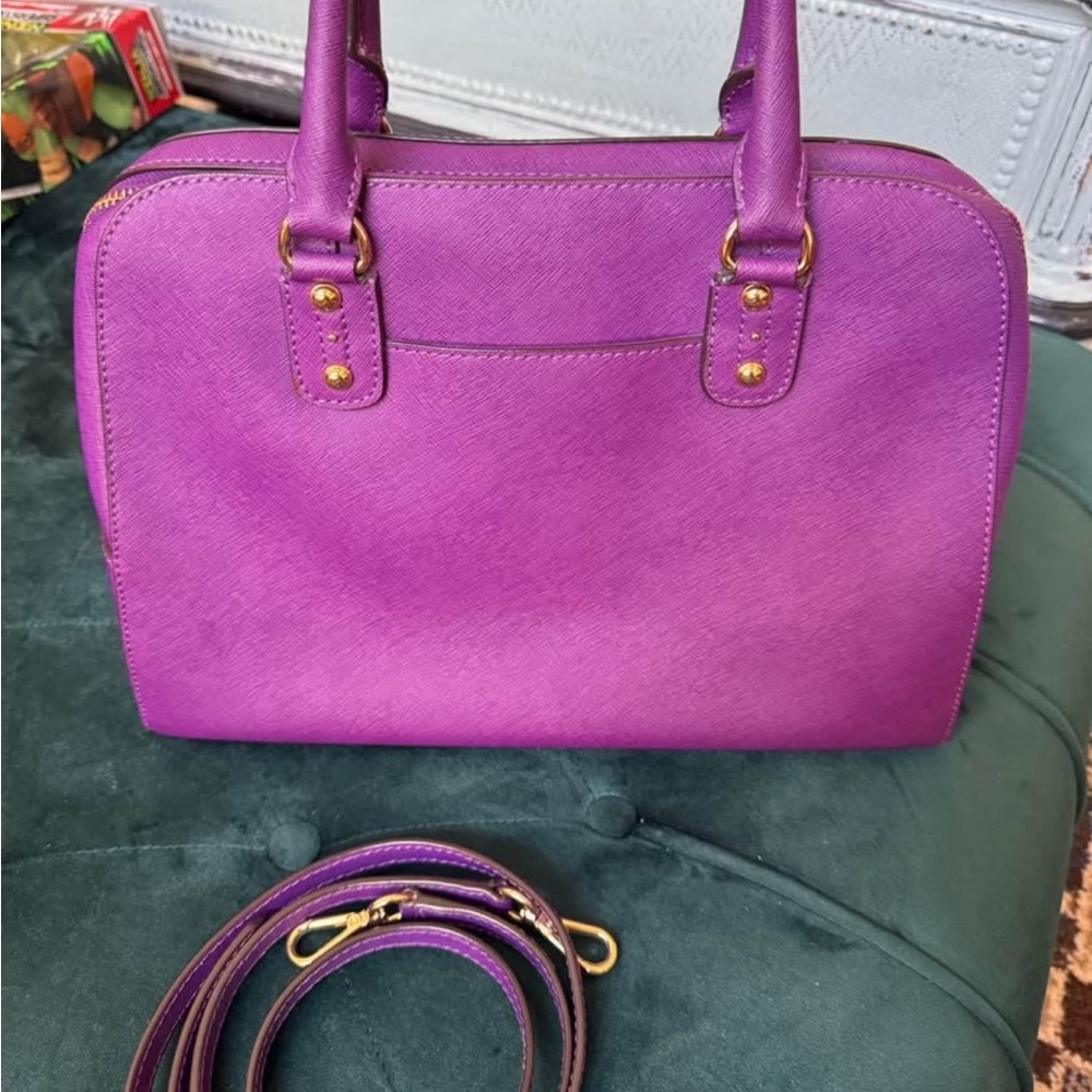 Michael Kors Vibrant Purple Satchel - Picture 3 of 5